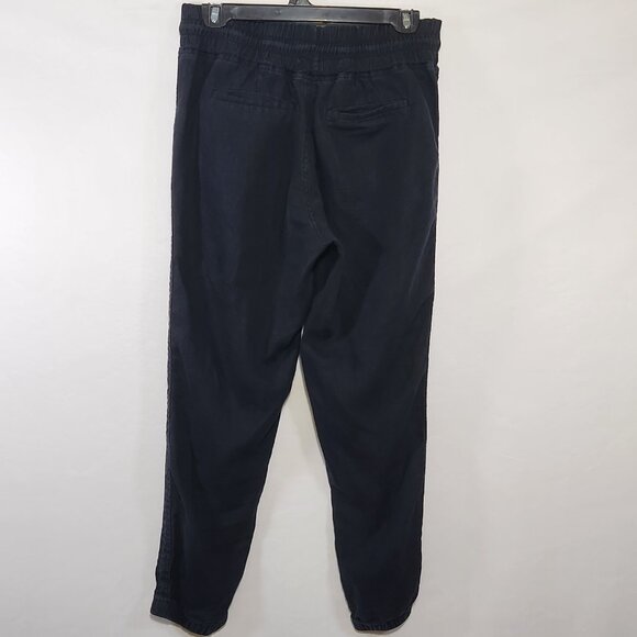 Athleta Cabo Women's Size 4 Black Linen Drawstring Elastic Waist Jogger #530642 - Picture 11 of 16